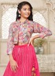 Designer Lehenga Choli In Crepe Silk With Jacket